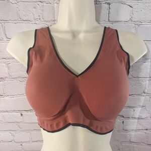 True and Co. True Body Lift V Neck Wild Ginger M